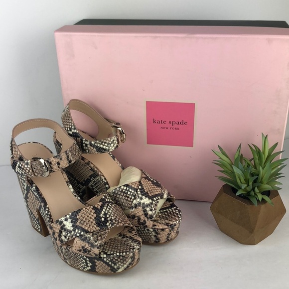 NEW Kate Spade Grace Chic Platform Stiletto Heels Sandals 6 - Picture 1 of 10